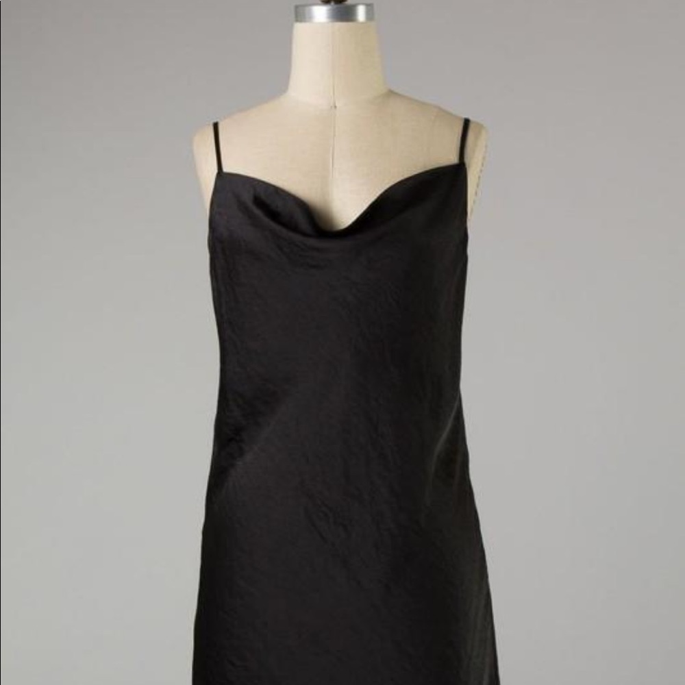 Spaghetti strap satin dress